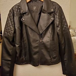 NY & Co faux leather moto jacket szL